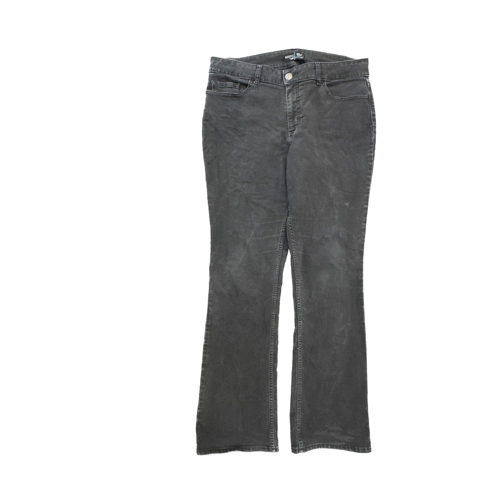 Riders by Lee Womens Black Midrise Bootcut Jeans Size 16L 130M480 Stretch Denim